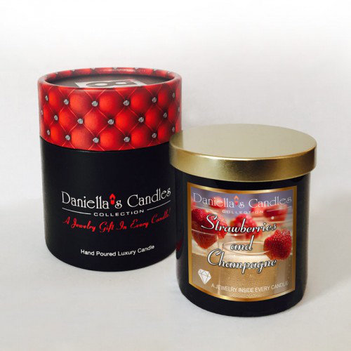 Daniella's Candles Holiday Collection Strawberries And Champagne